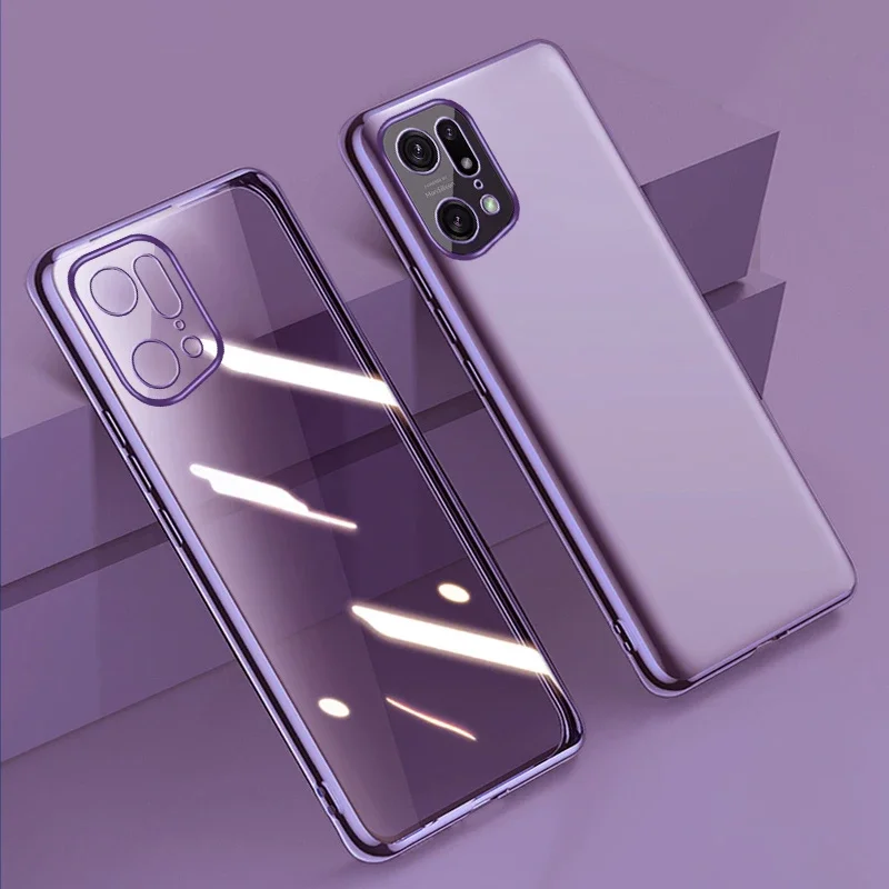 Transparent Silicone Case For OPPO Find X2 X3 X5 Pro X3 Lite Neo Soft Cover Phone Case For OPPO A36 A76 A96 5G A15 A15S A16 A16S