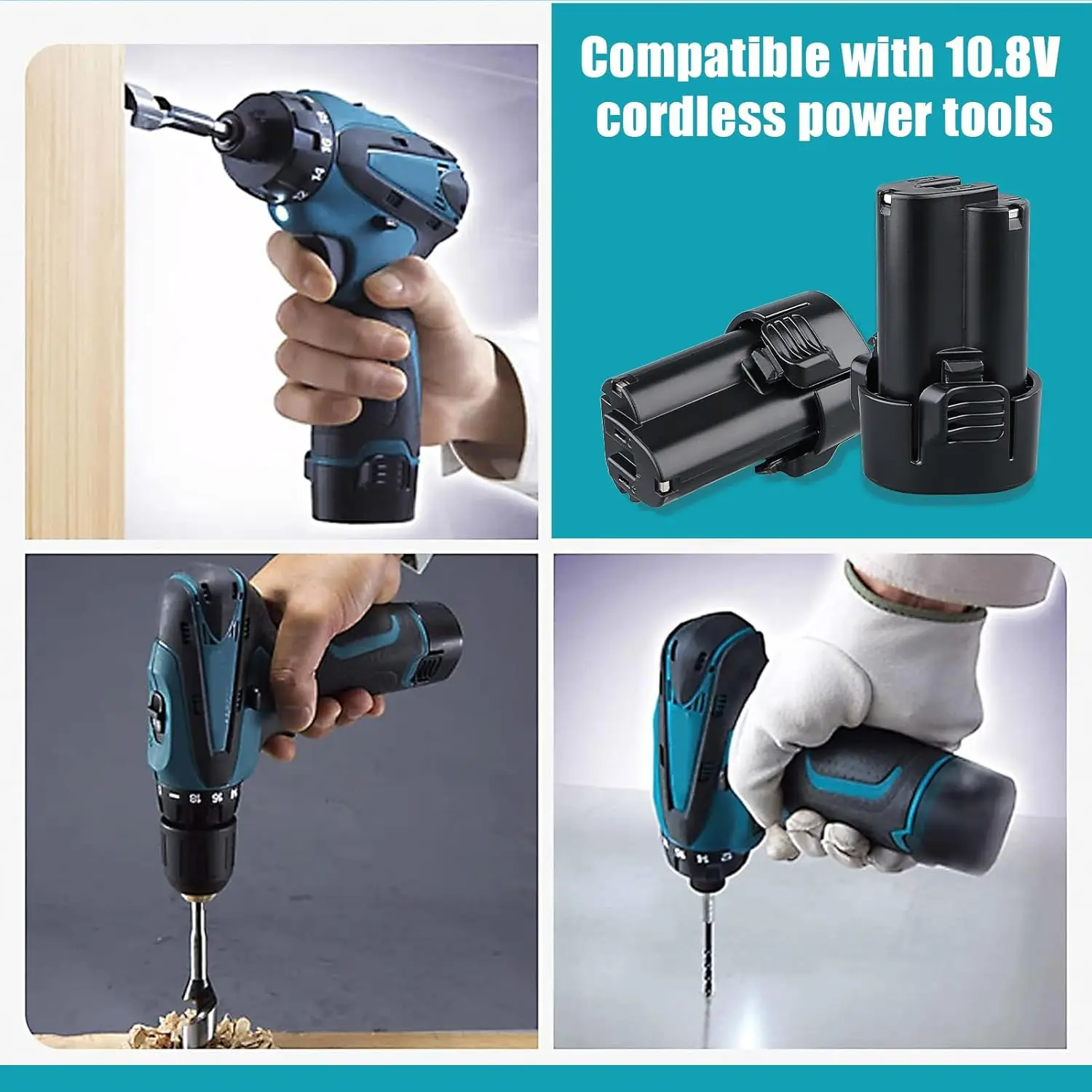 VANON 1/2/4 Pack 4.8Ah Li-ion BL1013 Replace for Makita Battery Pin BL1014 194550-6 194551-4 195332-9 Suit for Original tools