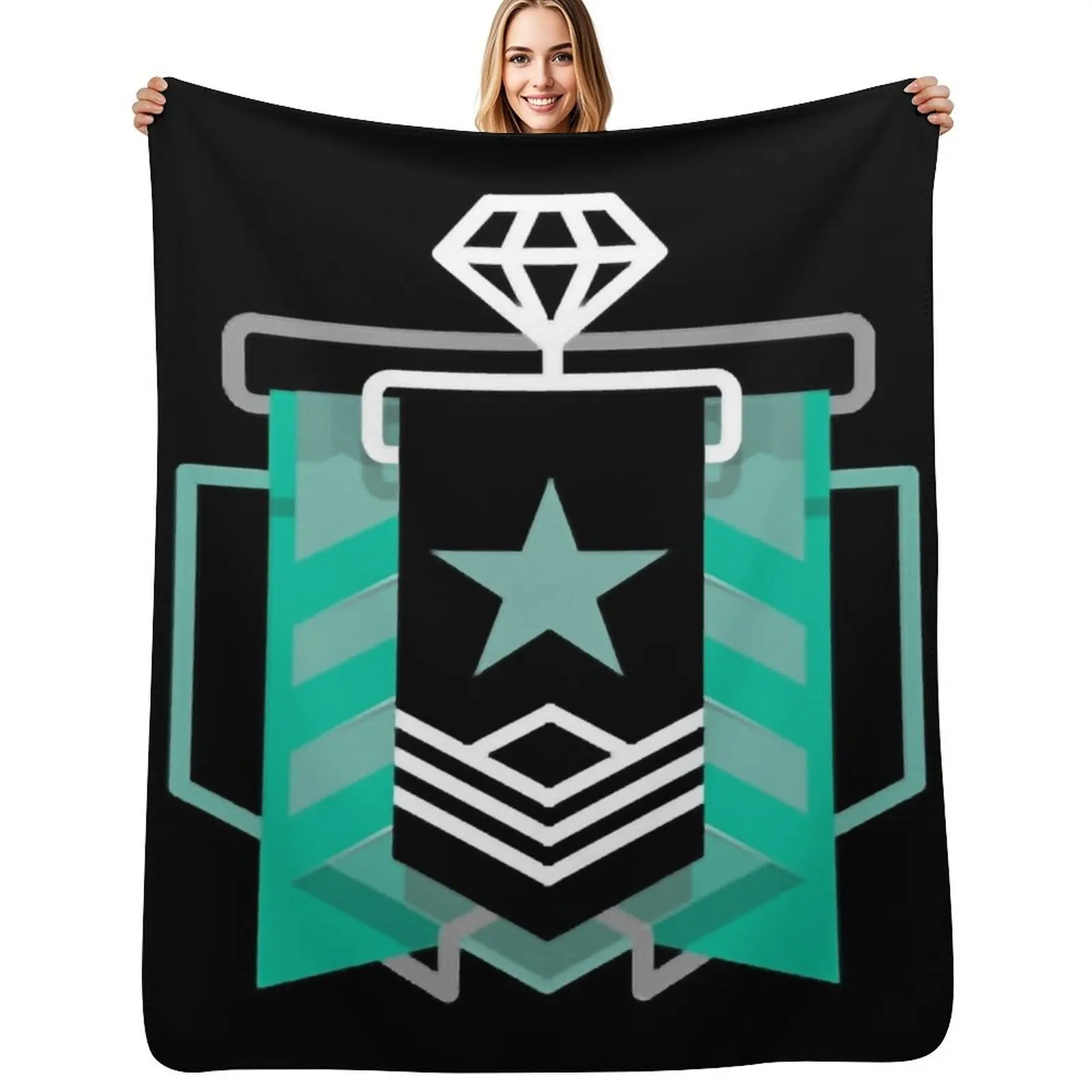 

Diamond Level R6 Classic . Throw Blanket Luxury Throw Beach Travel Shaggy Blankets