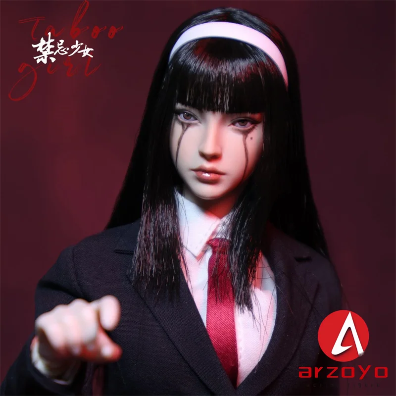 В наличии JKTOYS K-005 1/6 Taboo Girl Tomie подвижный глаз двойная голова фигурка 12 дюймов женщина-солдат модель полный набор Коллекционная