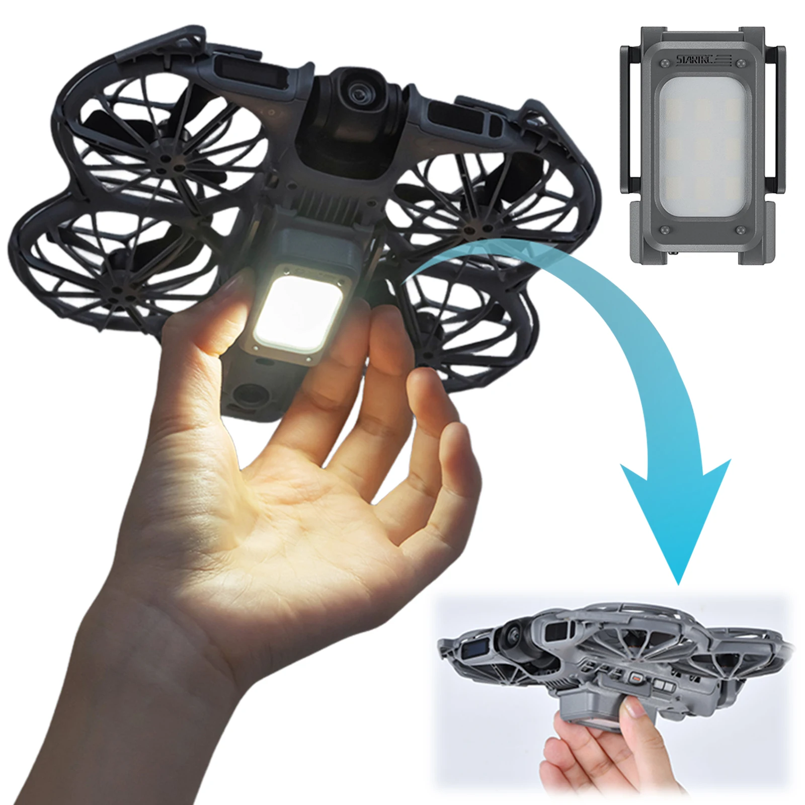 Прозрачный ночной светильник д – обзор и цена Drone Led Light