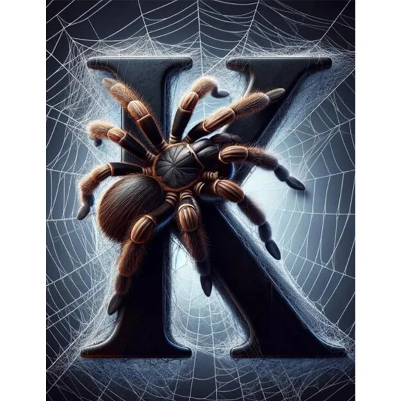 

5D DIY Diamond Painting Cartoon Letters and Spider Living Room Bedroom Decorative Mural