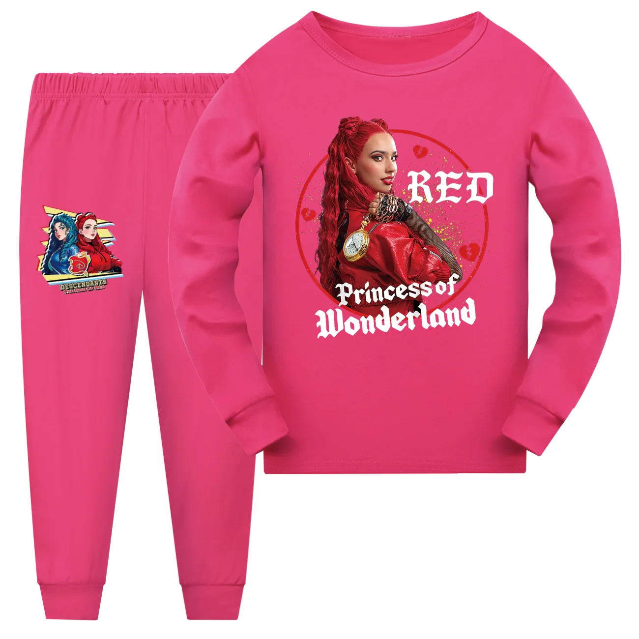Girls Descendants 4 T-shirt Suit Children Autumn Winter Cotton Tops+shorts Pants Sets Pajamas Home Wear Clothes Sports Suits Girls Descendants 4 T-shirt Suit Children Autumn Winter Cotton Tops+shorts Pants Sets Pajamas Home Wear Clothes Sports Suits