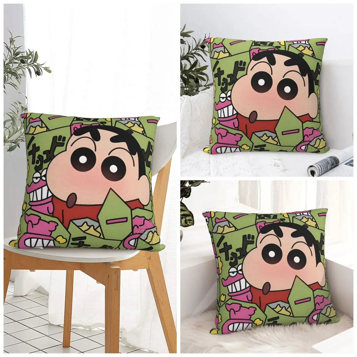 Pillow Case Crayon Shin-chans Soft Pillow Cover Cute Funny Cushion Cover Graphic Pillowcases For Wedding Party Home Decor