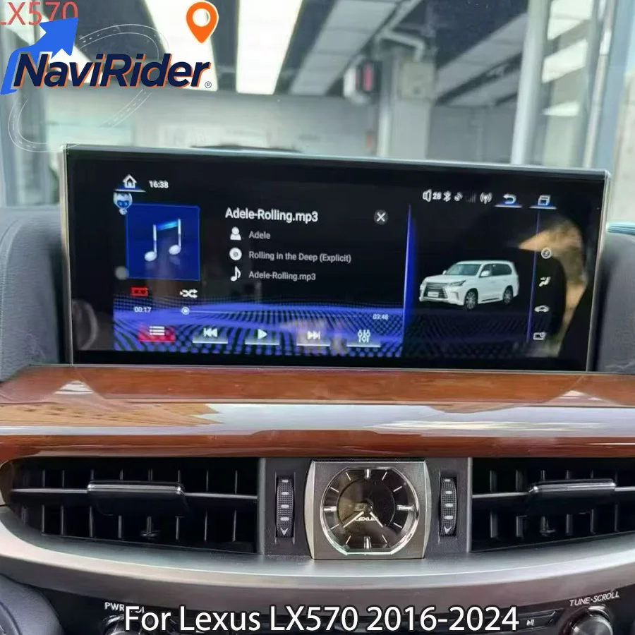 

12,3-дюймовая автомагнитола Android для Lexus LX570 2016-2024, стереосистема, GPS, мультимедийный видеоплеер, Carplay, навигация, 4G WiFi, Bluetooth