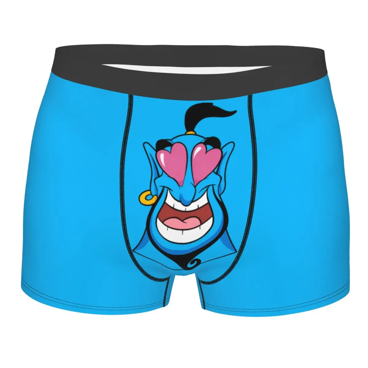 Ropa interior personalizada de Aladino con dibujos animados para hombre, calzoncillos tipo bóxer con estampado, pantalones cortos, bragas, calzoncillos suaves