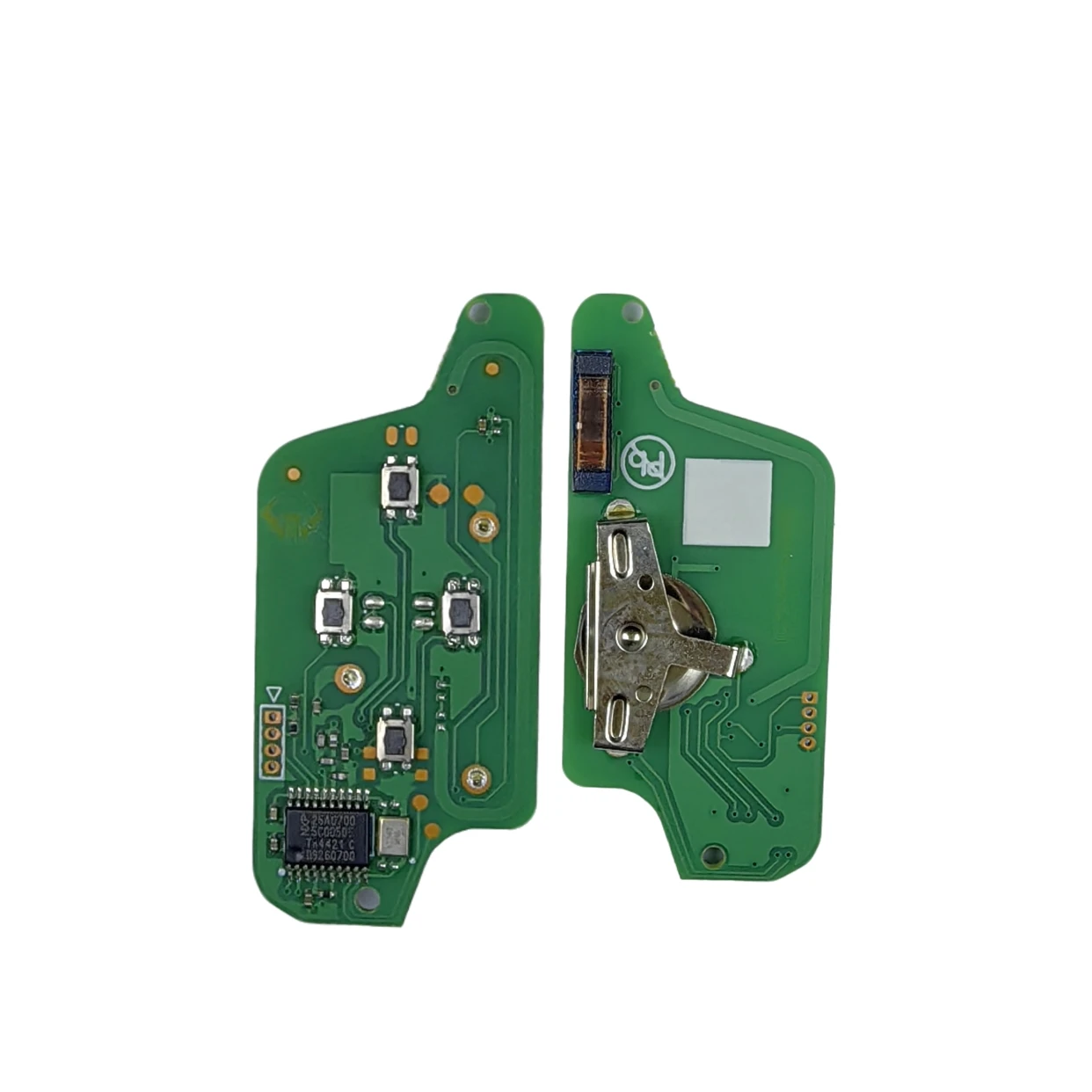 Sunshine 2 Pieces Fob Control CE0523 ASK/FSK 433Mhz 4 Buttons For Flip Floding Remote Key/PCB For Peugeot 1007 VA2/HU82 Blade