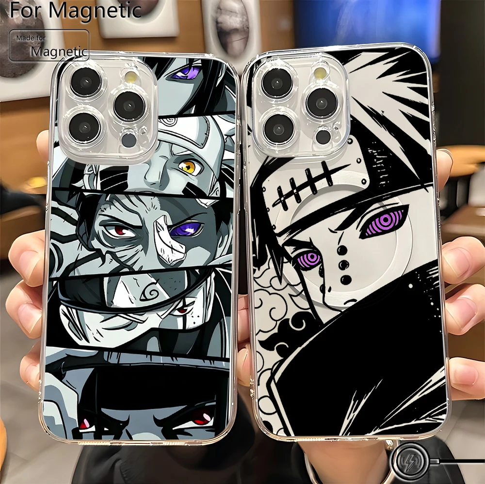 The latest N-Narutos Magnetic Phone Case for iPhone 18 17 16 15 14 13 12 11 8 7 Air Plus Pro Max X XR XSMax Soft Clear Tpu Cover