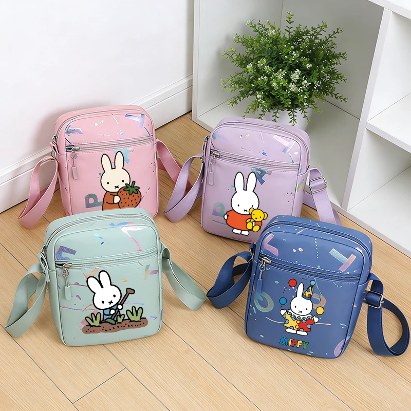 

Miffys Woman Cute Shoulder Bag Anime Cartoon Crossbody Bag Girl Kawaii Mobile Phone Storage Pouch Female Fashion Handbag Gift