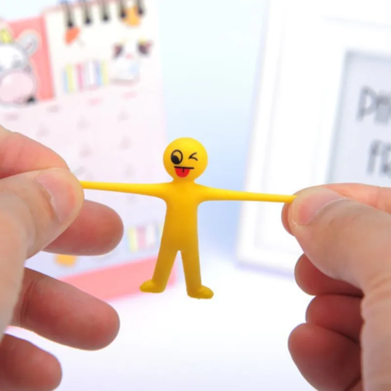 

ZK20 20PCS Climbing Flip Man Soft Rubber Villain Antistress Toys Foldable And Stretchable Decompression Squishy Figets
