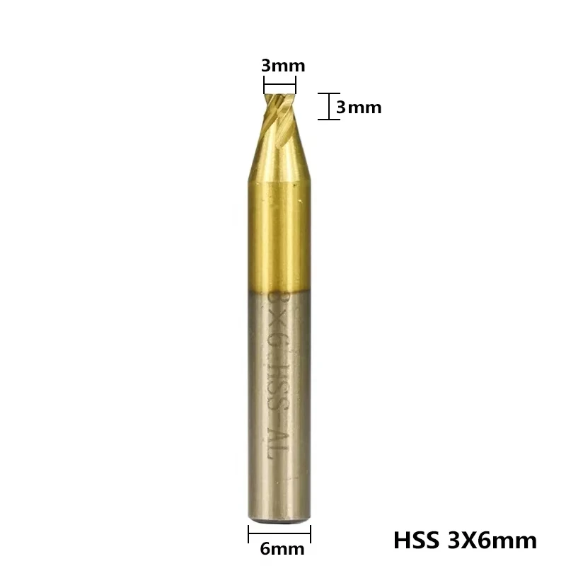 Defu titanium twist milling cutter drill bit 1.5MM 2MM 2.5MM 3MM 4MM 5MM for car remote key cut machine locksmith tool 1pcs