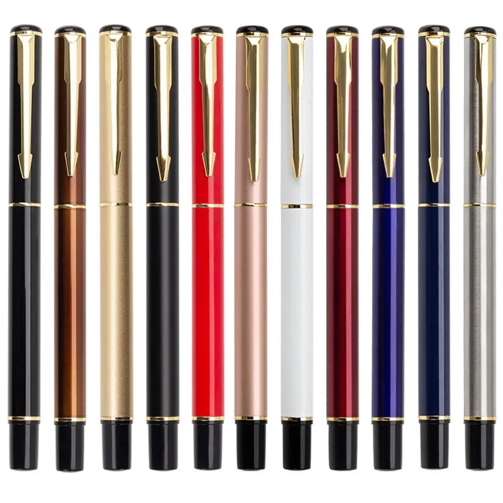 Professional Fountain Pen Full Metal Pen Students Smooth Writing Pens Elegant Exquisite Gift Teacher Office School Stationery