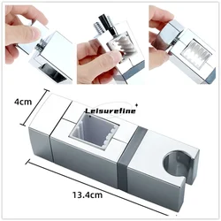 1Pc Rectangular No-disassembly Shower Bracket Sliding Sleeve Shower Lift Rod Middle-insert Square Type No-punch Fixed Seat