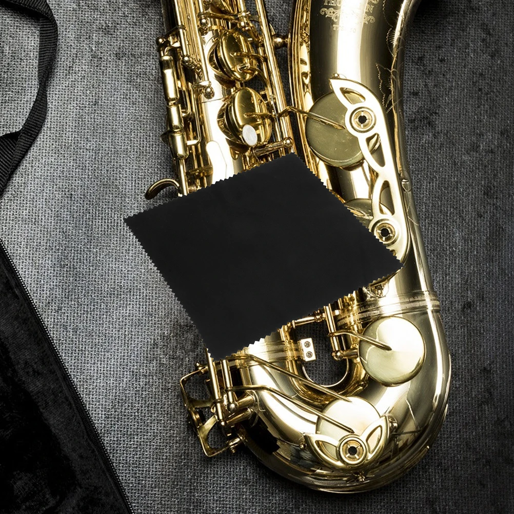 

6Pcs Cleaning Cloth for Musical Instruments Gentle Scratch-Free Material with Dual-Side Function for Guitar Piano Violin