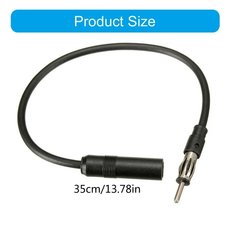 Câble adaptateur d'extension d'antenne d'autoradio pour amélioration du 35 mâle à femelle adapté pour une réception