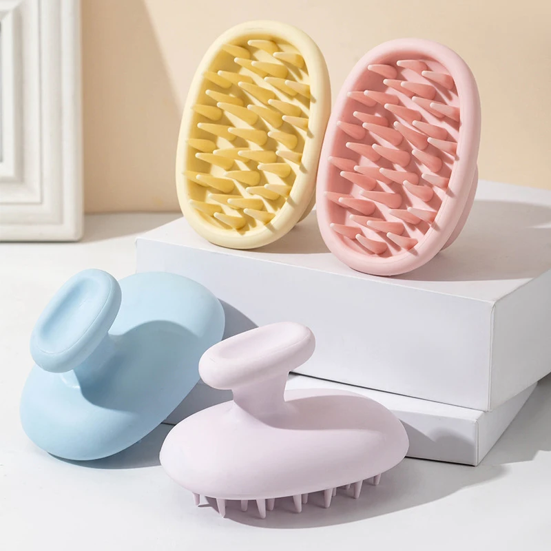 

Simple Shampoo Brush Head Scalp Massage Comb Hair Washing Comb Body Massage Brush Bath Shower Brush Salon Hairdressing Tool