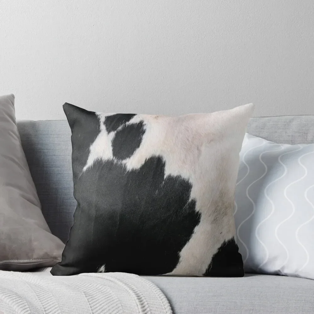 

Cow Hide Black & White Throw Pillow Decorative Cushions pillow cover luxury Cushions For Sofa Pillowcases pillow