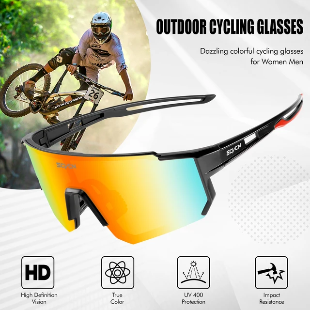 SCVCN New Outdoor Cycling Sunglasses Men Road Driving Bike Glasses Sports Mountain Climbing Women Bicycle Cycling UV400 Goggles 4 SCVCN Cycling Sunglasses – UV400 Sport Glasses for Road Biking, Mountain Climbing and Driving – view 4