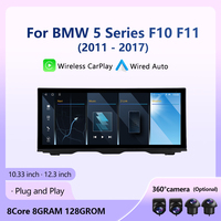 Wireless Carplay Car Radio Multimedia Video Player Android14 For BMW 5 Series F10 F11 2011-2017 CIC NBT System Navigation GPS 4G