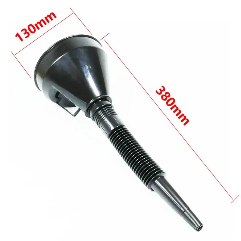Funil de reabastecimento 2 em 1 com filtro pode bico para óleo, água, combustível, gasolina, diesel, para carro, motocicleta, bicicleta, caminhão, atv