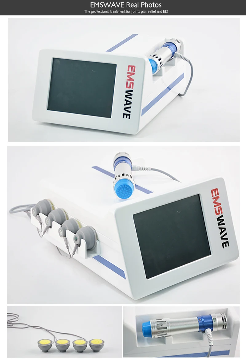 Portable physical therapy machine Orthopedics Acoustic Radial Shock Wave EMS muscle stimulation vacuum cupping body massage