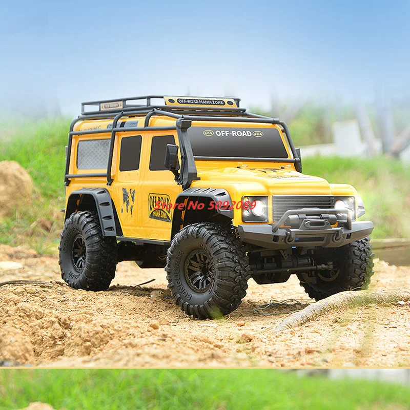 49センチメートル大1/10 2.4グラム4WD rcレーシングカーフル比例ロッククローラーピックアップオフロードのリモートコントロールトラックledナイトライトギフト