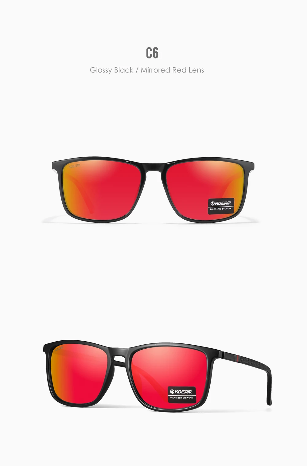 KDEAM Ultraleichte Angeln Sonnenbrille Polarisierte männer Fahren Sonnenbrille Reise Luxus Weibliche Sonnenbrille Mit Tragetasche – Detail 11