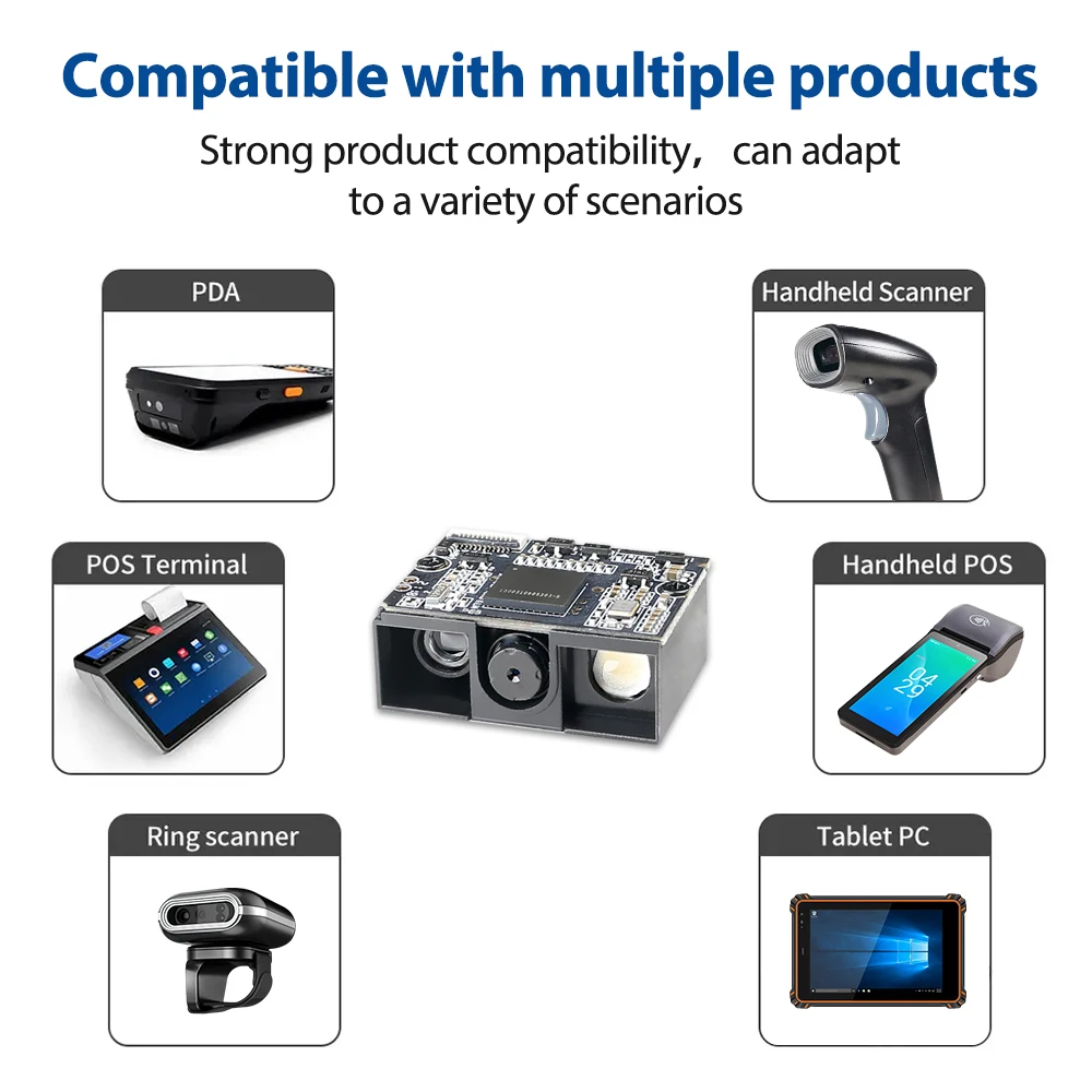 [Mega Pixel] Module de moteur de scanner de codes-barres DPM industriel haute Performance E11 1 million de pixels avec petite taille compacte