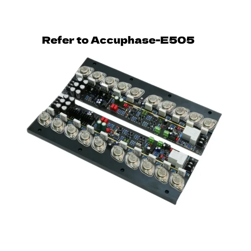 SmCpNEWest 2 PCS Accuphase-E505 5-pair Tube Pure High Power 300W + 300W HIFI Fever Level Power Amplifier Board (adjustable Class