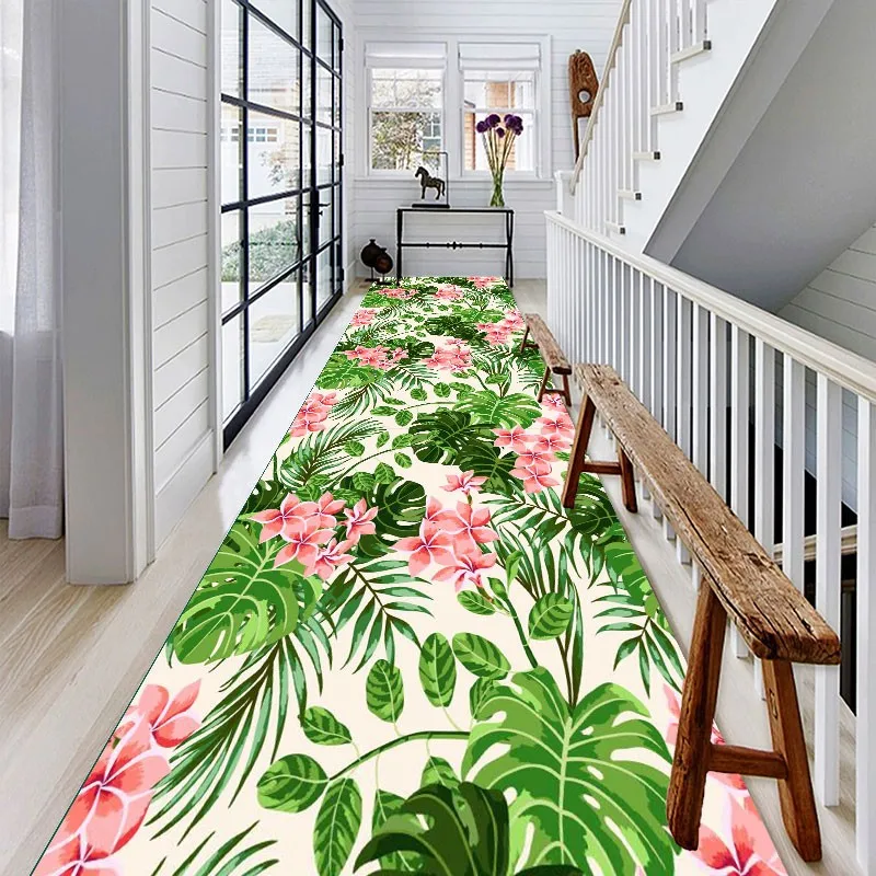 

Reese Gallery Lint-free Vintage Concise Flowers Grass Carpets Very Elegant Long Rugs Hallway Living Room Bedroom Decor Corridor