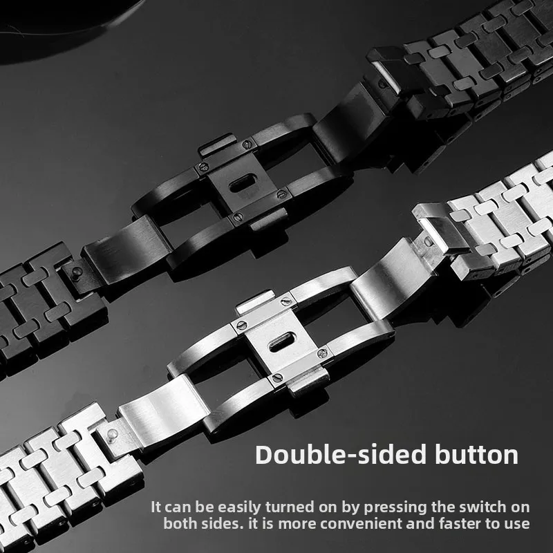 카시오 G-SHOCK GMW-B5000 GM-B2100 용 316 스테인레스 스틸 시계 밴드 고품질 수정 된 금속 스트랩 남성용 팔찌 액세서리