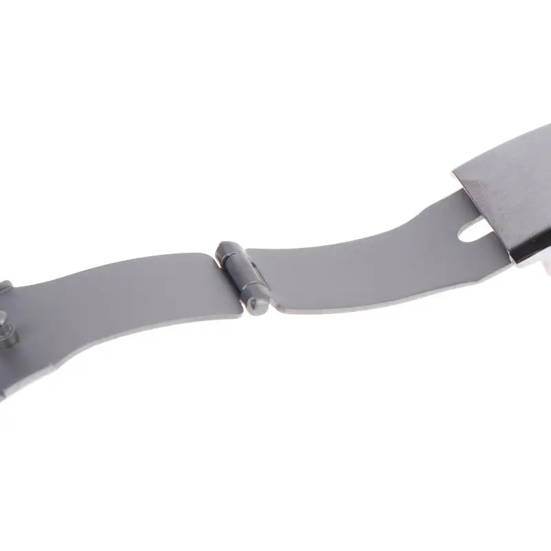 16/18/20/22MM 316L Edelstahl Gebürstete Faltschließe mit Doppelverriegelung und Druckknopf, Ausziehbare Verstellbare Uhrenarmband-Schnalle – Detail 9