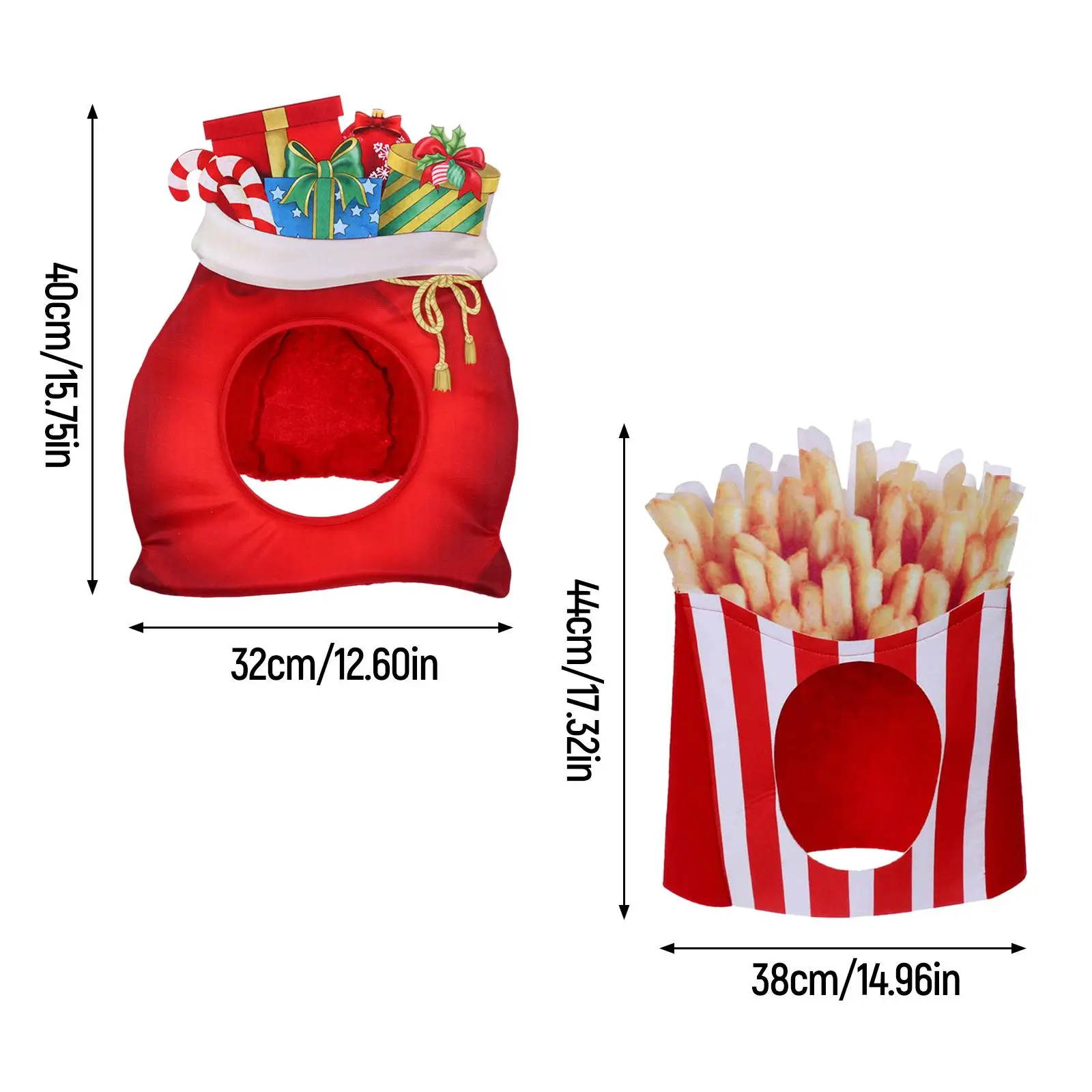 코스튬 부드러운 경량 풀오버 모자, 크리스마스 모자, 크리스마스 모자