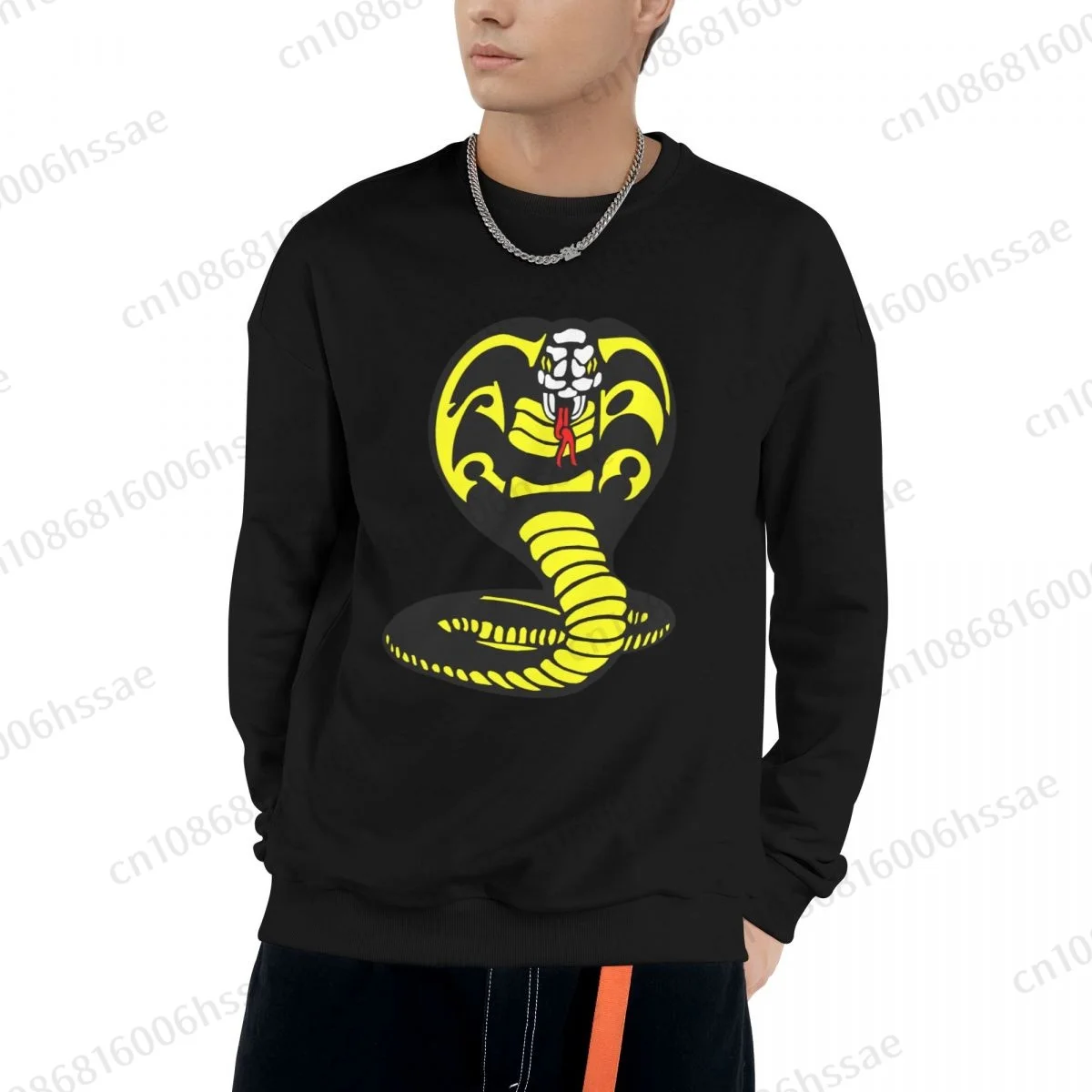 Cobra Kai 852 Men Woman Fall Winter Sweatshirt Round Neck Long Sleeve Length Casual Top