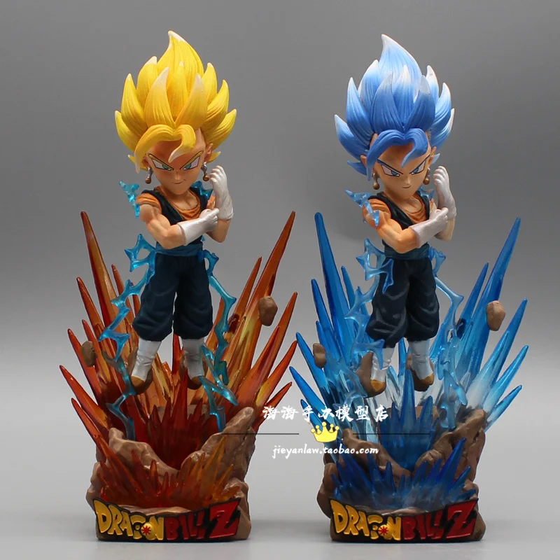 Dragon Ball Anime Gk Strongest Warrior Series Small Version Of Vegetto Model Ornament Pvc Action Figure 16cm Toys Gifts Figurine