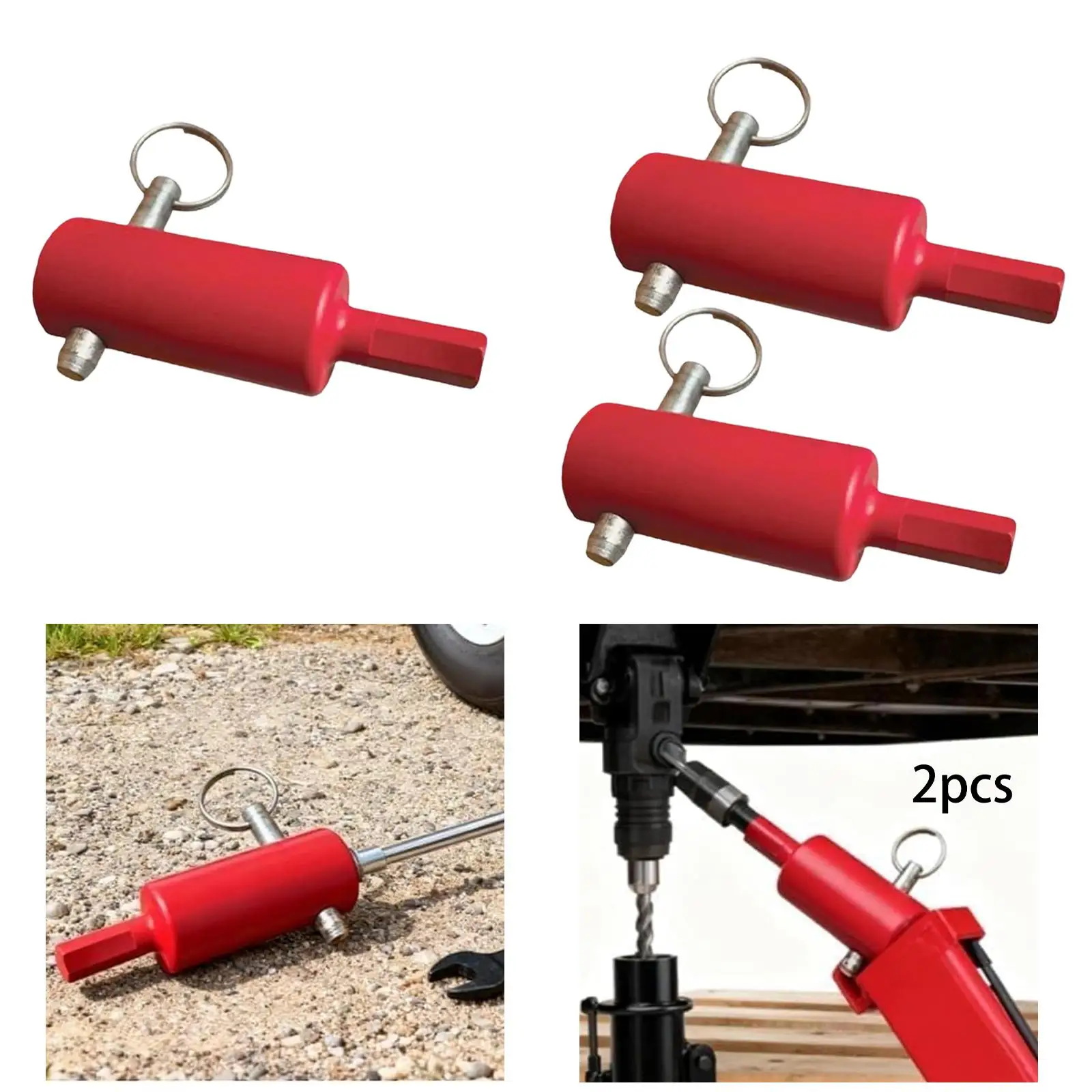 

Professional Metal Trailer Jack Drill Adapter Power Tool Attachment for 1 Inch Studs Engineering Trailers