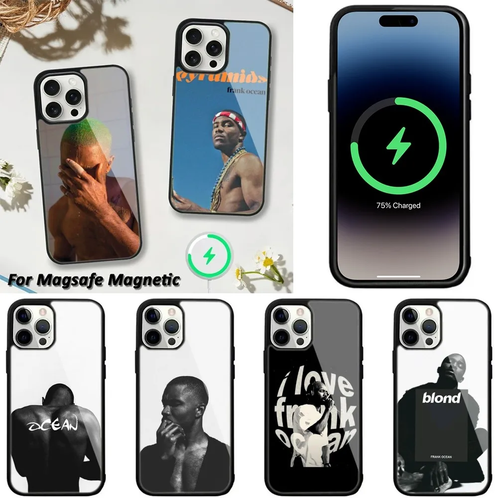 Singer Frank Blonde Oceans  Phone Case For iPhone 15,14,13,12,11 Pro Max Plus Cases Wireless Charging