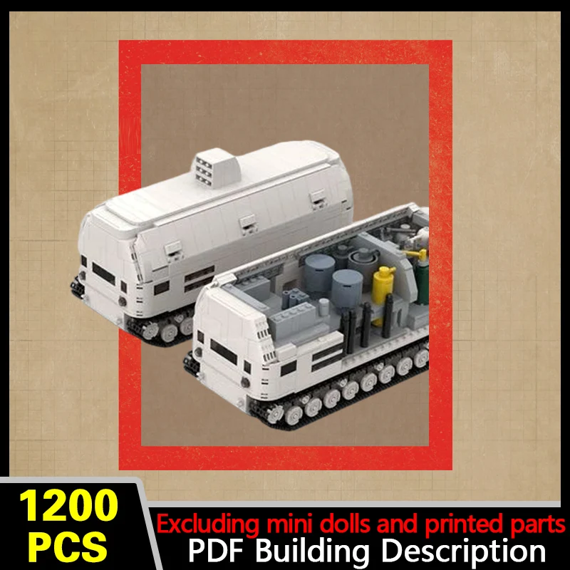 Auxiliary Support Vehicle Model MOC Building Bricks War Equipment Modular Technology Gifts Holiday Assemble Children Toys Suit