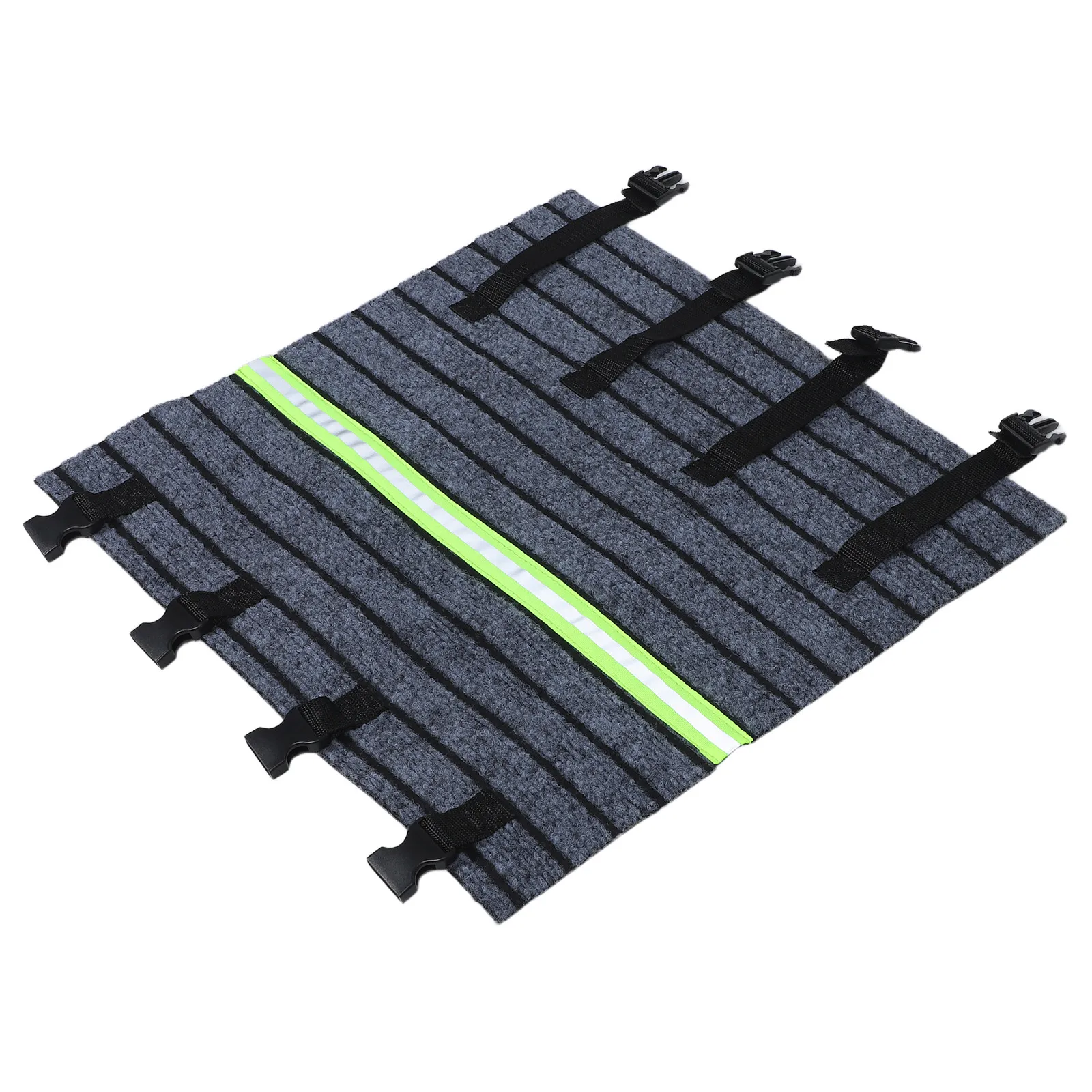 

Rv Step Mat Outdoor Rv Stair Tread Reflective Strips 18.1x9.8 Anti Slip Carpet Camper Step Rug Motorhome Entry Weather Resistant