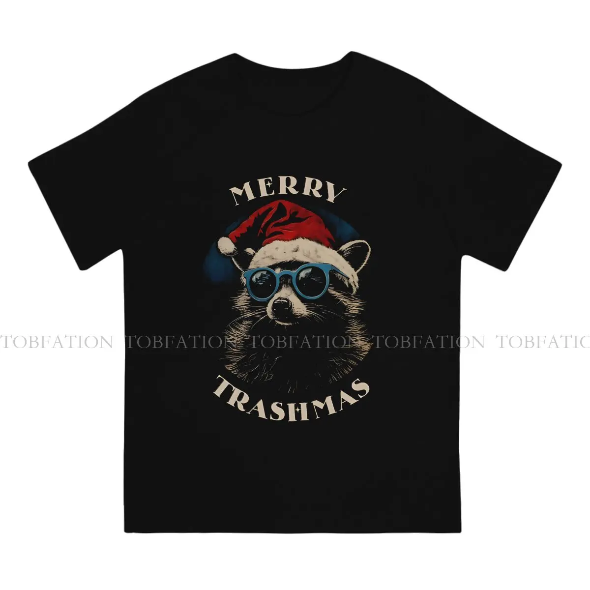 Merry Trashmas Raccoon Christmas Graphic TShirt Raccoon Lover Creative Streetwear Comfortable T Shirt Men Tee Special Gift Idea