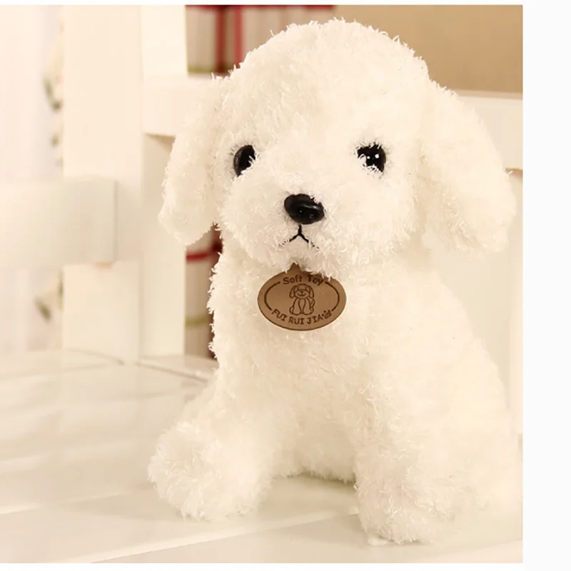 18/25 cm Simulation Dog Poodle Plush Toys Cute Animal Suffed Doll   Christmas Gift