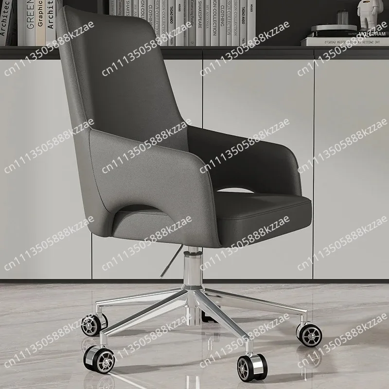 Contemporary Designer Office Chair Executive Swivel Seating Leather Upholstered Conference Chair Home Study Computer Chairs