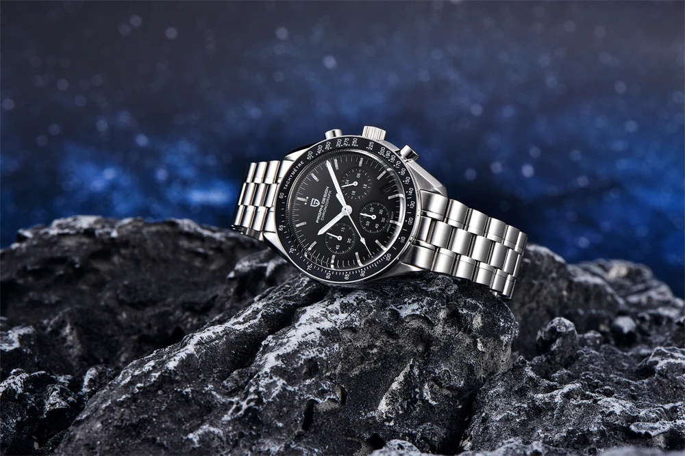 PAGANI DESIGN 2026 Moon Watch For Men Top Brand Luxury Quartz Mens Watches Chronograph Luminous Sapphire Mirror Waterproof Clock