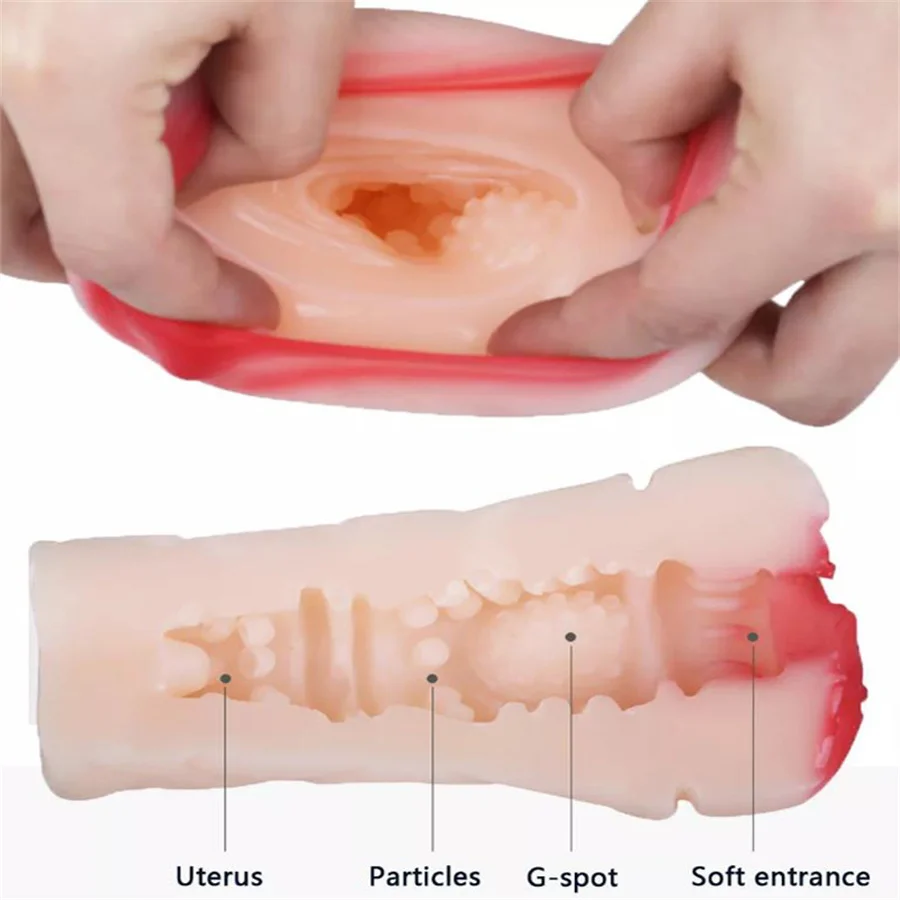 Vagin réaliste Élen silicone pour hommes, jouets sexuels pour adultes, chatte anale, mastyellar ators, tasse de mastjaune, anime, mâle, 7,0