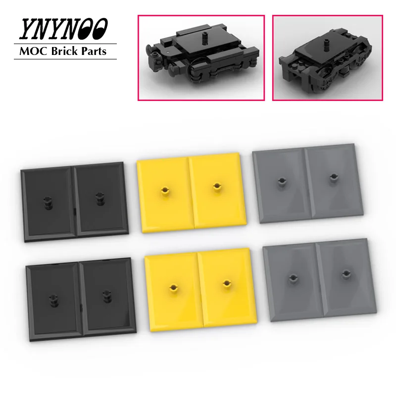 

10Pcs/Lot Technical Train Bogie Plate 3x5 Bricks Parts 4025 4092 65441 fit for 10254 MOC Building Blocks City Trains Toys Gifts