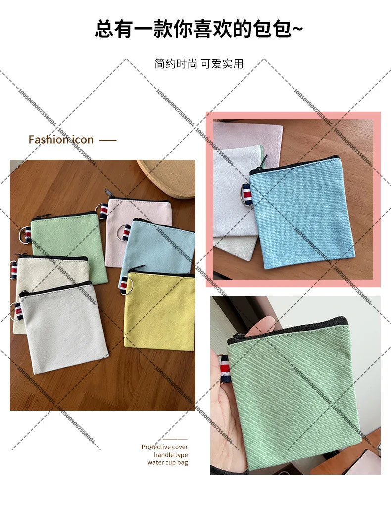 سنوبيس صغيرة سستة نمط المحفظة سيدة الطازجة قماش يده المحمولة محفظة نسائية للعملات المعدنية شخصيات كرتونية فتاة سماعة حقيبة تخزين المال #5