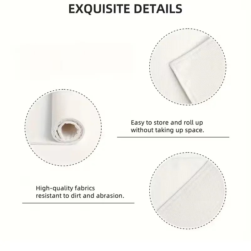 VIKAMA Weihnachten Schneeflocke Tischset Set Urlaub Tischsets Leinen-Feel Wasserdichte Tischsets Weihnachtsfeier Dekorationen