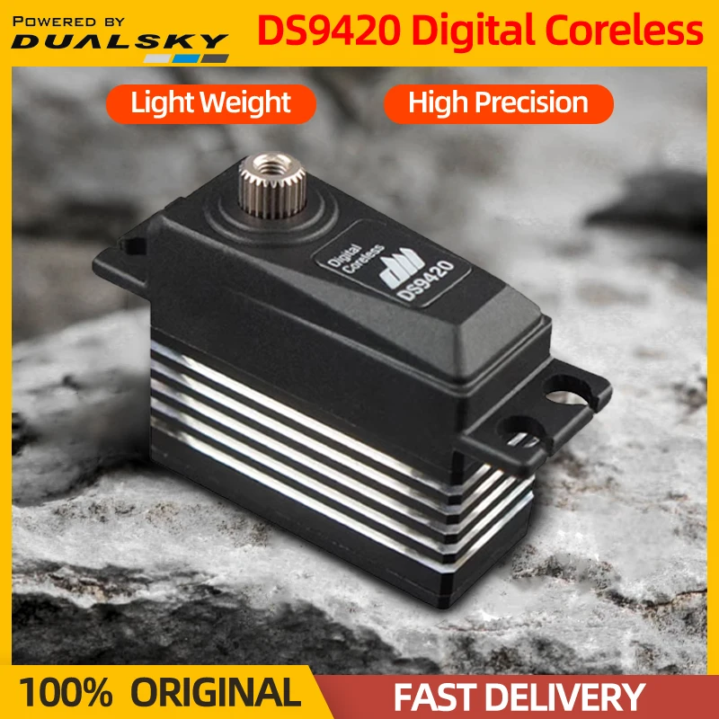 

Dualsky DS9420 Digital Servo Dual Bearing 8.5kg.cm@8.4V 29g Digital Coreless For RC F3A Fixed Wing Plane Helicopter Small Jets