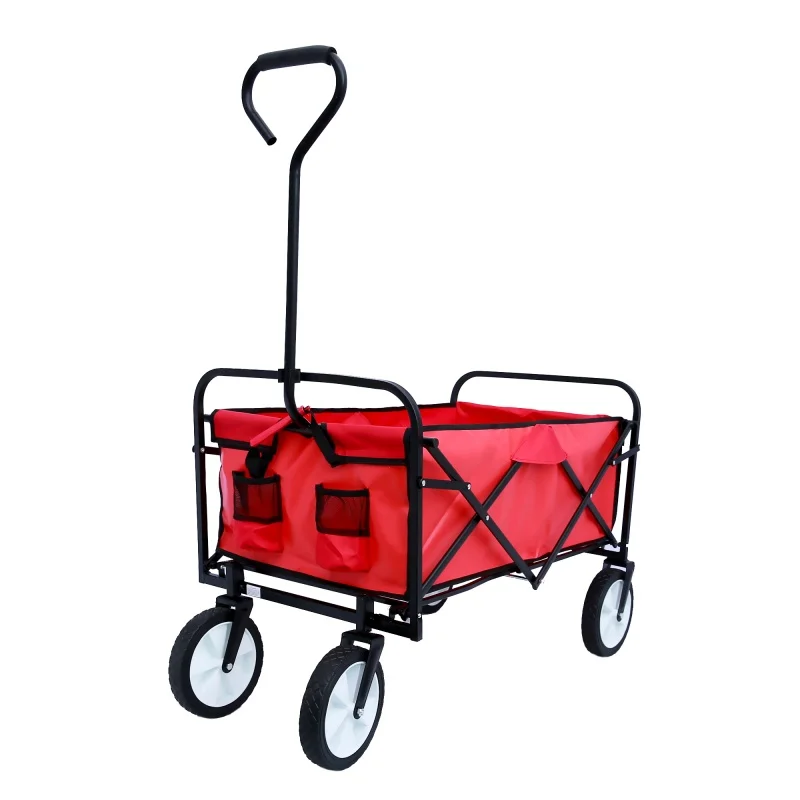 1 folding travel cart, multifunctional and detachable outdoor beach garden cart, suitable for camping, beach shopping