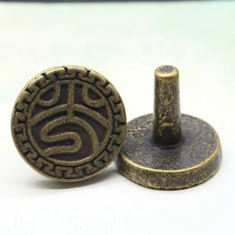 Antique Antique Bronze Pure Brass Guangxu Tongzhi Small Seal  Office Study Ornaments